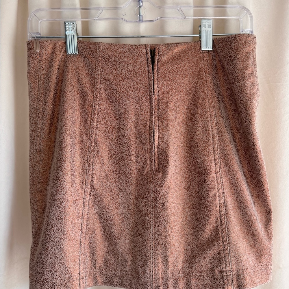 Free People Textured Tan Mini Skirt - Picture 2 of 5